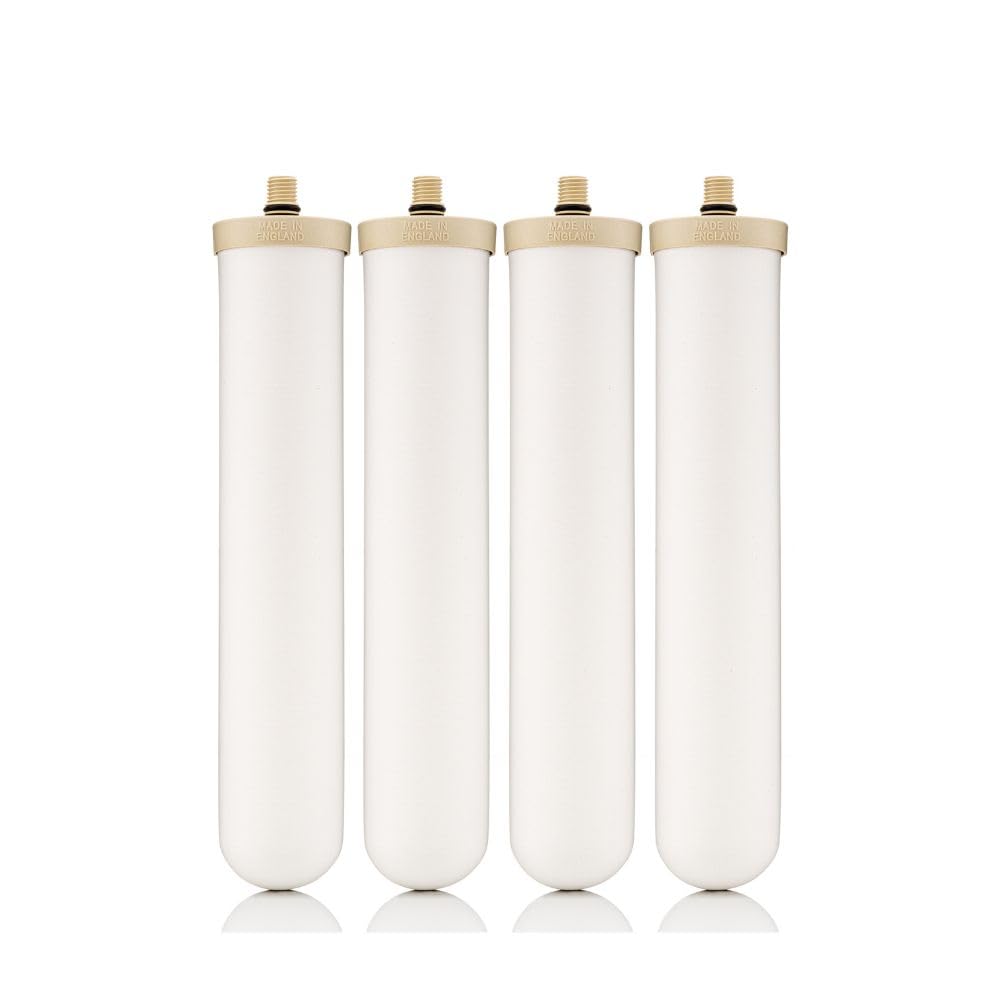 Doulton 10" Biotect Ultra |4 Pack| Authentic Drinking Water Ceramic Candle Filter | Suitable For M12 Fitting Undercounter Systems | Reduces Contaminants | Improves Taste & Odour | NSF Certified | 2501
