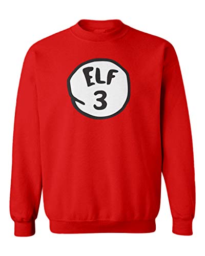 Elf 1 - Elves North Pole Youth Fleece Crewneck Sweater