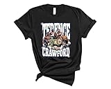 Terence Boxing Crawford T-Shirt, Boxing Champion Tee, Casual Boxing Theme Shirt for Gym and Everyday Wear, Streetwear Top (Black, Youth Large)