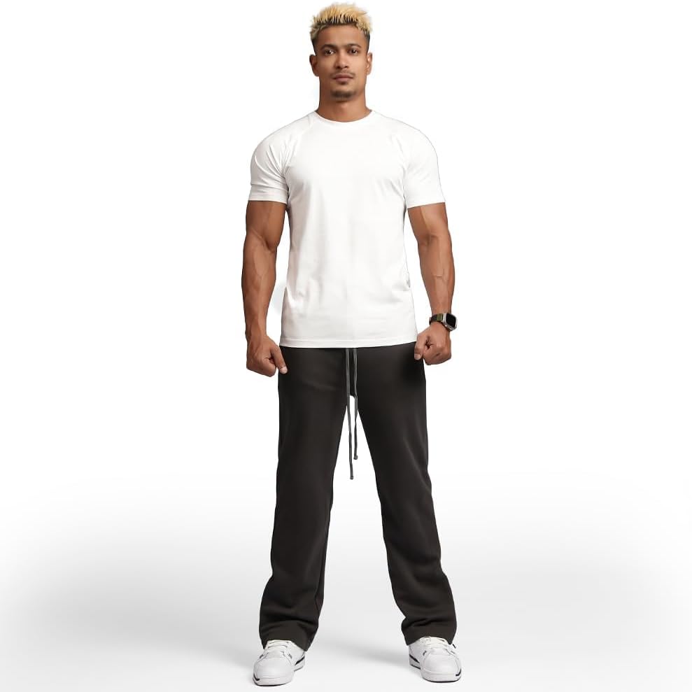 Casual Short Sleeve Crew Neck Classic Wicking Breathable Fitness Muscle Athletic T Shirts Mens