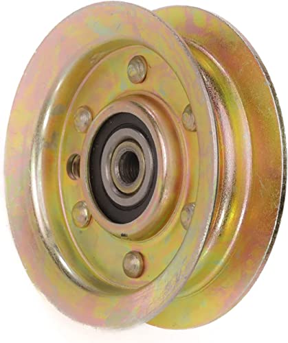 Virtionz Flat Idler Pulley Fit Craftsman Mower Lt1000 Lt2000 Lawn Tractor With 42" Deck, Replacement For 532173437 532131494 532173438 165888 #TOP1