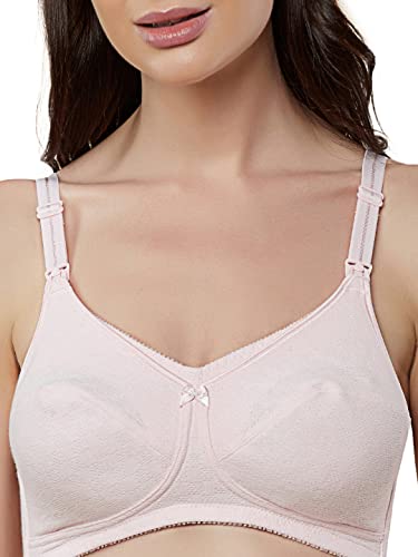 Image of Triumph Mamabel Nature Bra for Women Wireless Non Padded Maternity Bra Pure Cotton Nursing with Front Buckles Soft Cup Full Coverage Feeding Lingerie Comfortable Pregnancy Support Pack of 1