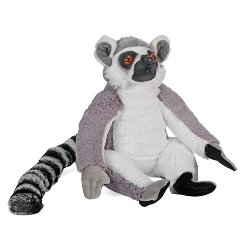 Wild Republic Plush Bendable Ring Tailed Lemur, Stuffed Animal, 12 Inches, Plush Toy, Fill is Spun Recycled Water Bottles