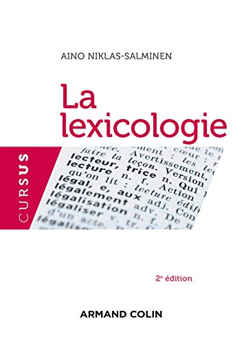 Télécharger La lexicologie - 2e édition Gratuit