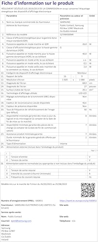 Smart Monitor M5 27'', Dalle VA 27", Résolution FHD (1920 x 1080), HDR10, Tizen, Smart Hub, noir