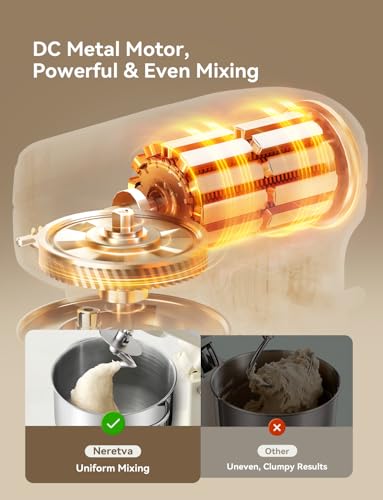 Neretva Super Stable Stand Mixer with Low Noise Operation, 6.34 QT Capacity - Image 3