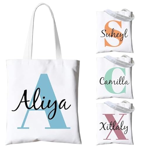 FROKIK Tote Bag de Lino Personalizable, Bolsa de Compras de Tela Personalizada con nombre y Texto, Reutilizable Para Comestibles, Regalo, Libros, Viaje, Unisex bebé | Ya disponible en tu tienda friki favorita! En mundofriki.es!