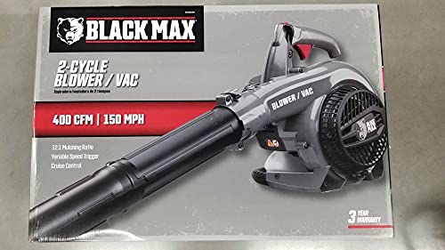 Black Max 26cc 2-Cycle Engine 400 CFM and 150 MPH Gas Blower / Vacuum