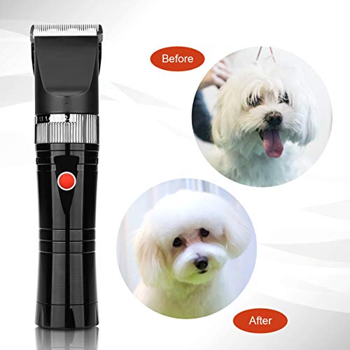 Pro Pet Clippers,HONGNAL Goat Cutting Kit,2000mA Powerful Electric Cutting Trimmer Set,Hair Cutting Kit Cordless for Men,Great for Barbers and Stylists - Thumbnail 5
