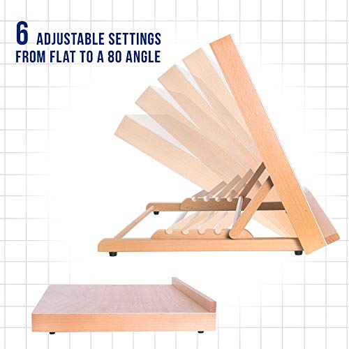 U.s. Art Supply Large 18-1/2" Wide X 14-1/8" (A3) Tall Artist Adjustable Wood Drawing Board #TOP2