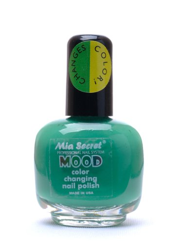 Mia Secret Mood Nail Lacquer Color Changing Nail Polish Green to Yellow