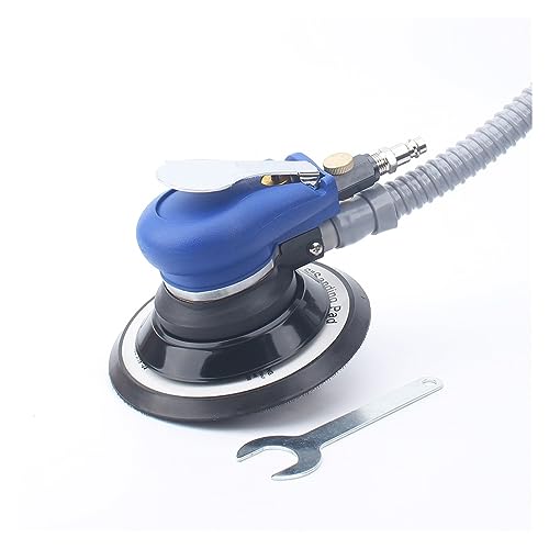 IGZVMBO Pulidora pulidora de cera, lijadora de aire de 6 pulgadas con vacío de 150 mm, pulidora neumática de 150 mm, lijadora de 6 pulgadas, órbita de 4,8 mm
