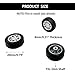 10PCS Small Toy Car Wheels 20mm Model Car Rubber Tire Wheels with 5PCS Shaft Round Axles for for DIY Model Toy RC Car Truck Robot Wheel Replacement Accessories (2x20mm)