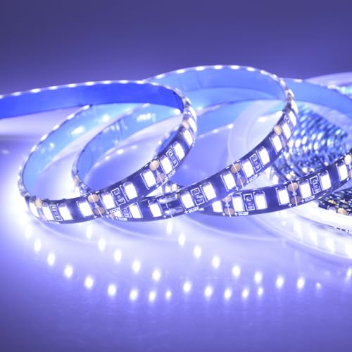 Image of Super Bright Black PCB 12V SMD5630(0.5w) LED Strip Lights Without Power Supply, IP65 Waterproof, Pack of 16.4ft /5M (600LED-White)