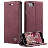 WJXEXRS Handyhülle für iPhone SE 2022 2020/iPhone 8/iPhone 7/iPhone 6 Hülle Premium Leder...