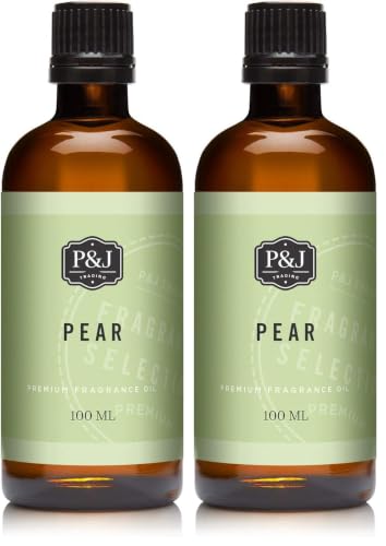 Image of P&J Fragrance Oil | Pear Oil 100ml - Candle Scents for Candle Making, Freshie Scents, Soap Making Supplies, Diffuser Oil Scents (Pack of 2)