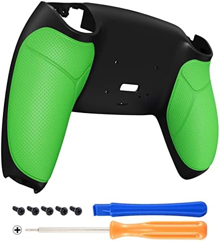 Czerwony Wydajna Gumowana Rękojeść Przeprojektowana Back Shell dla ps5 Controller eXtremerate Rise & RISE4 Remap Kit - Controller & Rise Remap Board Nie Są Wliczone W Cenę