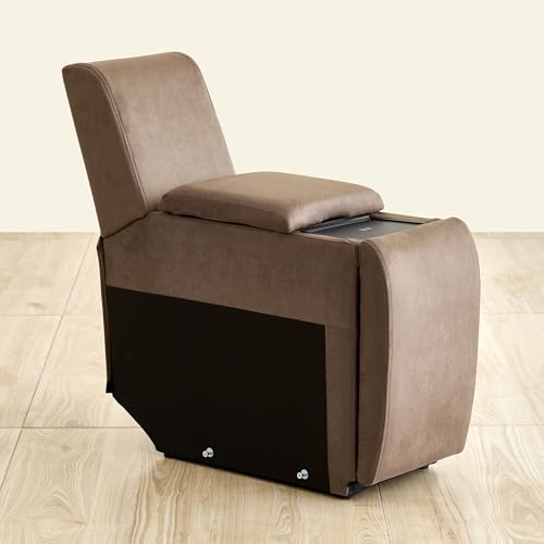 Image of Home Centre | Denver Fabric Console | Solid Wood | Brown | 2 Year Warranty