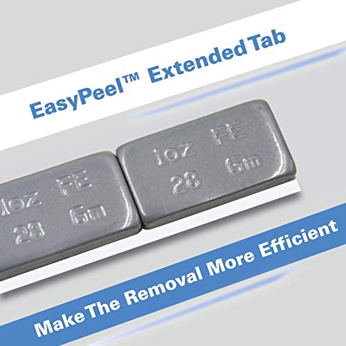 Ckauto 1Oz, Grey, Adhesive Stick On Wheel Weights,Easypeel Tape.low Profile, 72 Oz/Box, Us Quality(72Pcs) #TOP4