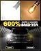 AUXITO 921 LED Bulb Reverse Lights, 600% Super Bright 912 T15 led Backup light, CAN-Bus Error Free 906 922 W16W LED Bulbs for Reverse Back Up Marker Lights, 6000K White
