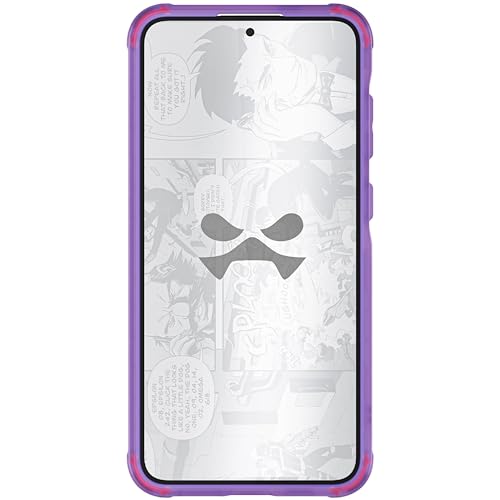Image of Ghostek Covert Clear Samsung Galaxy S24 Plus Phone Case with Military Grade Shockproof Protection, Non-Slip Grip, Protective Silicone Cover Designed for 2024 Galaxy S24+ (6.7 inch) (Purple)