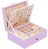 QBestry Stud Earring Organizer for Girls Stud Jewelry Box for Earrings Necklace Jewelry Organizer St