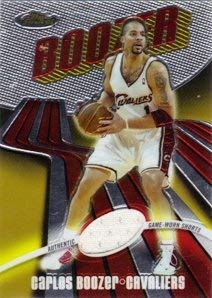 2003-04 Finest #118 Carlos Boozer JSY Jersey /999 NBA Basketball Trading Card