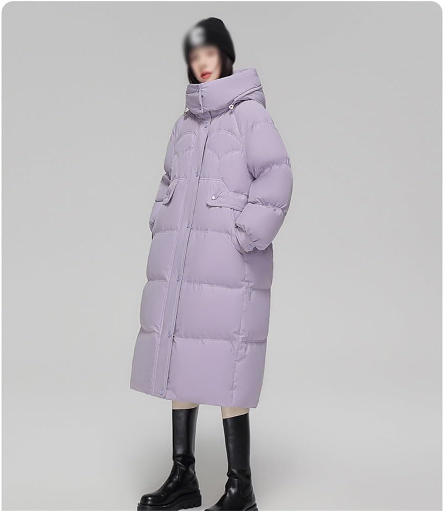 Women's Down Jacket 90 White Duck Long Winter Korean Version Hooded