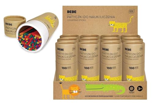 Zähllern-Sticks 100 Stück bunt BEBE Kids
