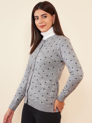 Image of Pivl Womens Winter Season Round Neck Full Sleeves Sweater /Cardigan