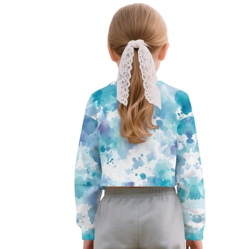 Long Sleeve Shirts for Girls Crewneck Polyester Cute Clothes for Girls Quick Dry for Holiday Travel2