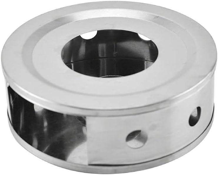 1 Teapot Warm Household Tea Set Candle Base Hollow Stainless Steel Heater Teapot (Color : Style 2) (Style 2)