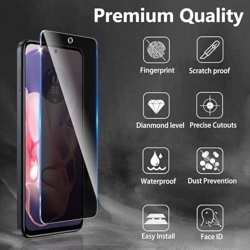 LZAYN 3 Pack Privacy Screen Protector for Motorola Moto G Power 5G 2024 by LZAYN - Used condition - Image 3