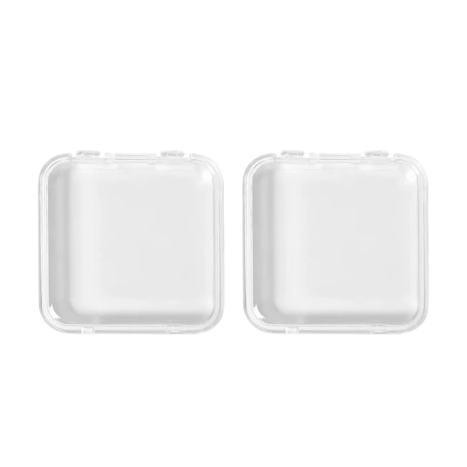 パフケース 収納 2個セット メイクスポンジ ケース 透明 メイクスポンジ ケース 防水 防塵 パフ メーク パウダー ケース メイク道具 持ち運び便利 汚れ防止 コスメ収納