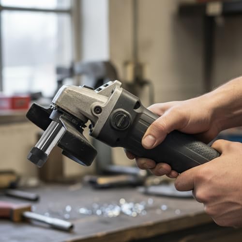 Image of M14 Thread Angle Grinder Extension Rod to Drill Adapter, ER16 Spring Collet Set for (6mm, 1 /4 inch, 8mm, 3 /8 inch, 10mm, 1 /2 inch) Shank Bits, Electric Drill Conversion Kit for Woodworking, Metal, Tile Drilling