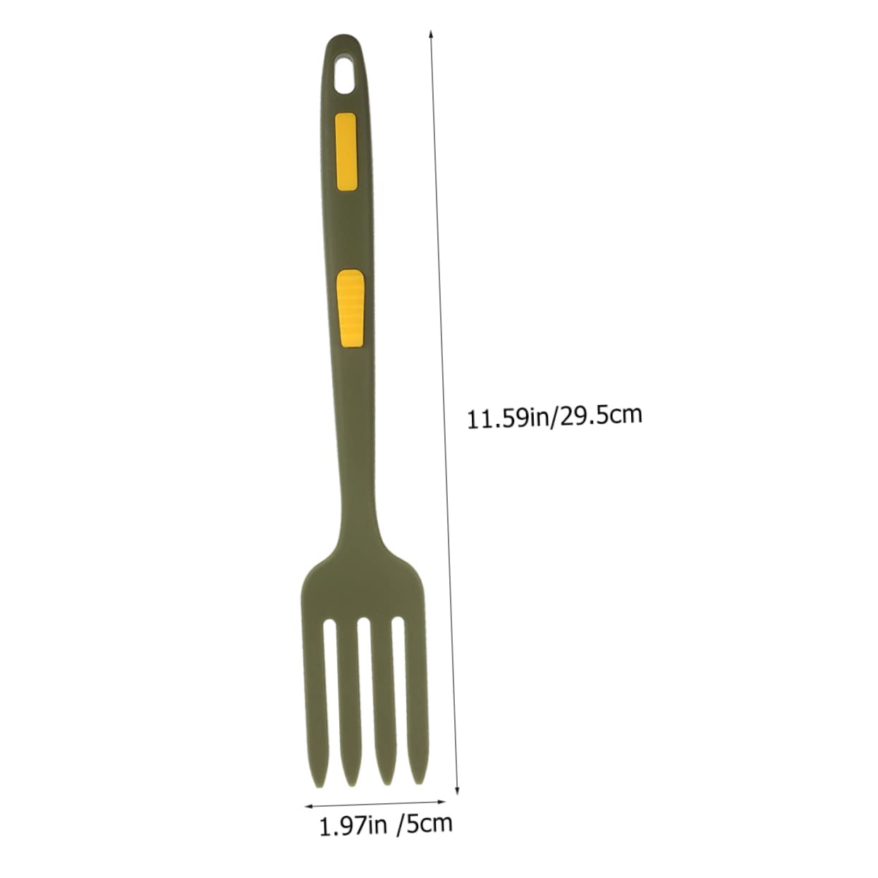 HOLIDYOYO 2pcs Dinner Forks Set Silicone Food Forks Smooth Handle for Kitchen Reusable Utensil Set for Cooking