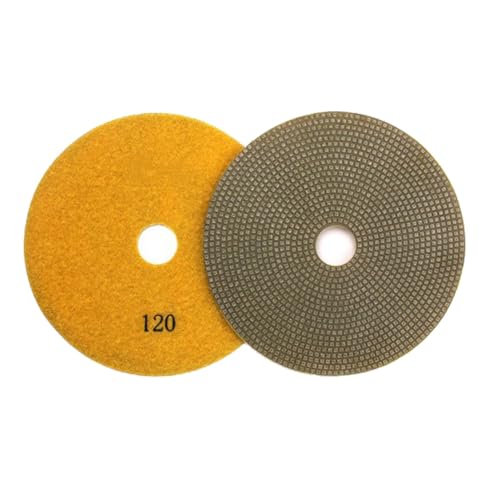 Tampons de polissage diamant élimination rayures sur marbre béton et verre grain 120