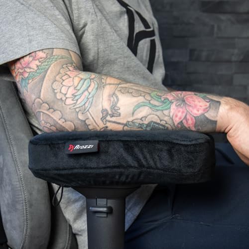 Arozzi アームレストパッド Memory Foam Armrest Pads アームピロー メモリーファーム採用 調整可能なゴムバンド付属 AZ-MFPAD 【国内正規品】 [4]
