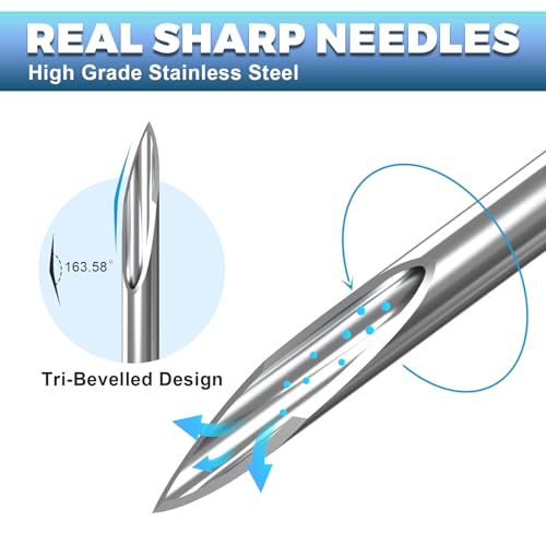 20 Gauge Needle 1 Inch: 100 PCS 20 Ga Sterile Disposable Luer Lock Needles for Industrial Dispensing