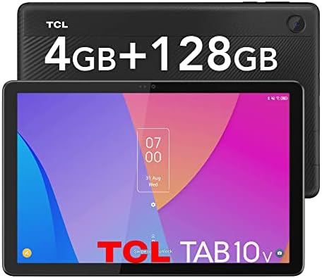 TCL TAB 10V Tablet 10 Pollici Android 11, ROM 128 GB RAM 4 GB, Display Full HD, Wi-Fi Tablet PC, Batterie 5500 mAh