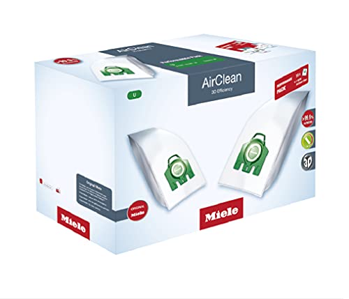 Miele Original Performance Pack AirClean 3D U Vacuum Cleaner Bags, 16 x Bags, 1 x HEPA Filter