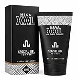 MEGA XXL Penis Gel – 50 ml – Intimpflege & Massagegel für Männer – unterstützende Anwendung bei Penisvergrößerung – Fokus Länge, Volumen & Umfang-Eindruck – tägliche XXL Routine