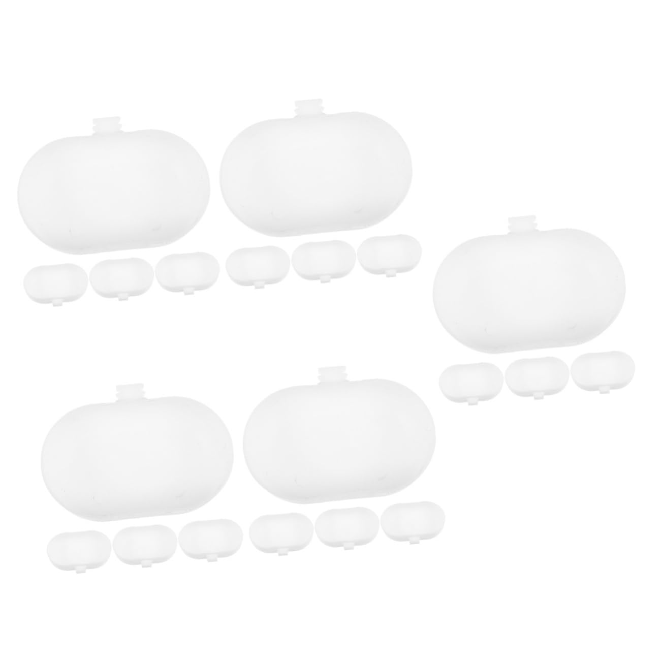 POPETPOP 5 Set Bagno per Uccelli Accessori Pappagalli Accessori per Pappagalli Pratica Vasca da Bagno A Pappagallo Vasca da Bagno A Gabbia per Pappagalli Plastica Bianca 5 Pezzi * 5