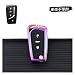 Produktbild BILIVAN Key Case Damen Autoschlüsselkoffer für T-OYOTA CHR C-H Camry Prado Prius 2017 2018 2019 2019 für Corolla RAV4. Keychain Protector Bag Key Case Leder. (Color Name : Folding Rainbow She)