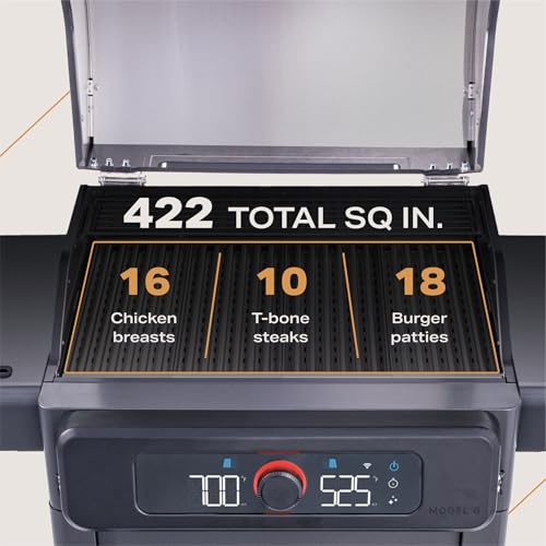 Current® Model G Dual Zone Grill, Smart Electric Outdoor Grill with 200-700°F Range for Searing & Roasting, Digital Precision, Independent Heat Zones, Apartment-Friendly & Weather-Resistant, Moon Dust by CURRENT - Image 5