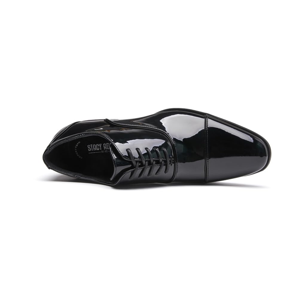 Zapatos de charol para hombre de estilo británico brillante con tres costuras, zapatos Oxford formales de negocios, zapatos de boda, zapatos de alto rendimiento