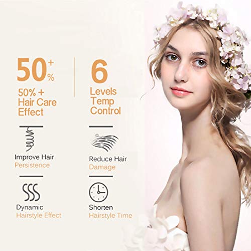 Automatic Hair Curling Iron For Long Hair Auto Curler Ceramic Self Rotating Curling Wand Spinning Spiral Curling Wand Professional 360 Rotating Styling Wand Gifts For Women 1.1 Inch Pink #TOP6