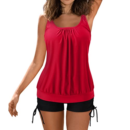 Maillot de bain 1 piece avec short menstruel et tankini de bain couvrant pour femme