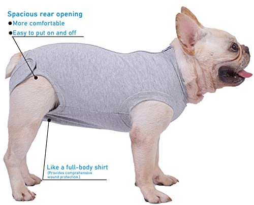 Caslfuca Dog Surgery Recovery Suit - After Spay, Abdominal Wounds Post Surgical Recovery, Anti Licking Breathable Dog Onesies for Small, Medium & Large Pet, Alternative Bandages Cone E-Collar by Caslfuca - Used condition - US$16.02