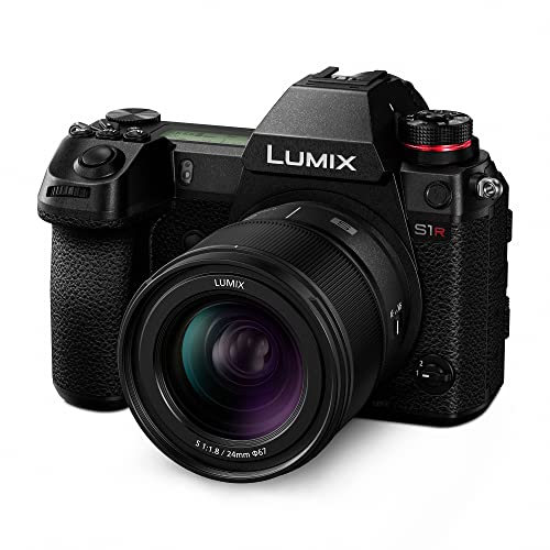 Image of Panasonic LUMIX S Series Camera Lens, 24mm F1.8 L-Mount Interchangeable Lens for Mirrorless Full Frame Digital Cameras, S-S24 Black | 24mm F /1.8 Wide Prime, L-Mount Full-Frame, Weather-Sealed, 67mm Filter, 0.24m Min Focus, ~310g